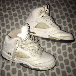 Air Jordan 5 White Metallic